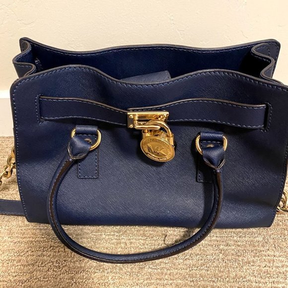 Michael Kors Navy Blue Purse - Picture 2 of 5